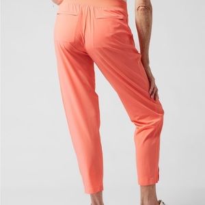 NWT Athleta, Brooklyn Ankle Pant, Regular size 8, sunset glow.